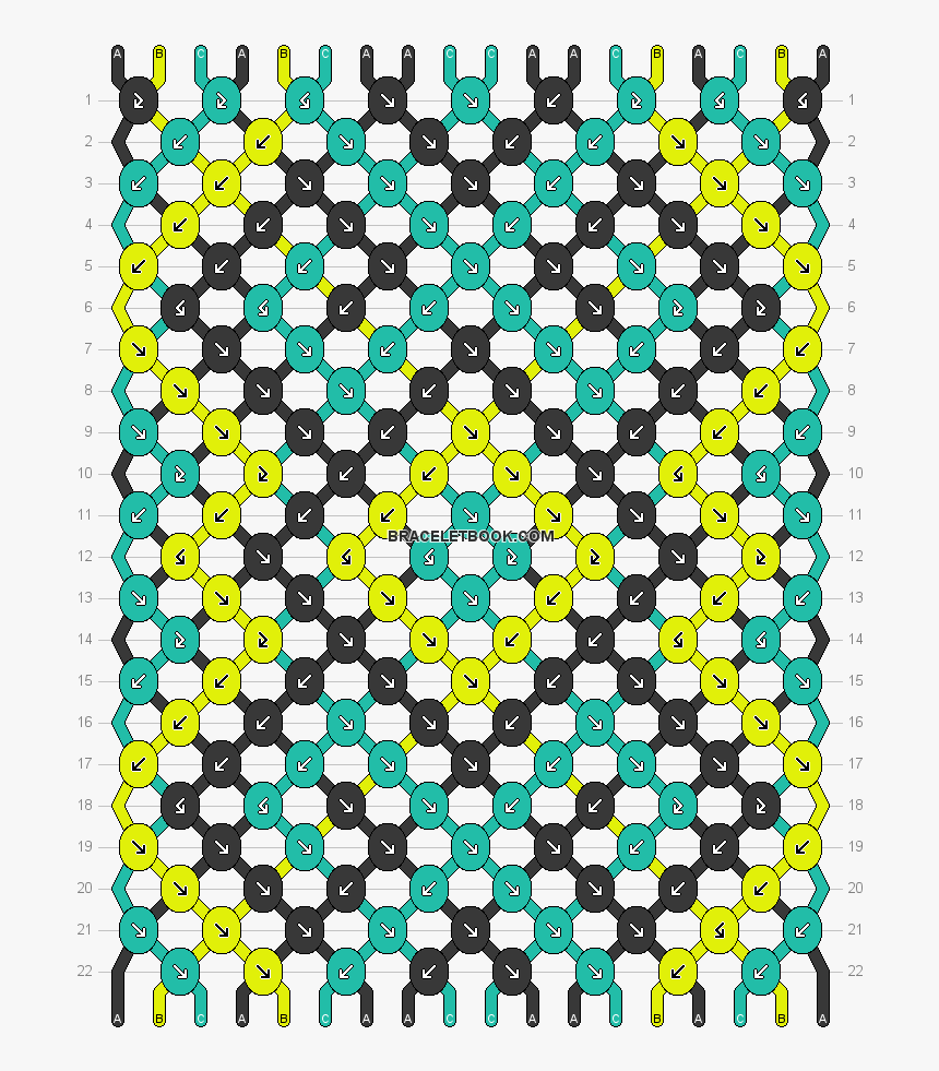 Diamond friendship sales bracelet pattern