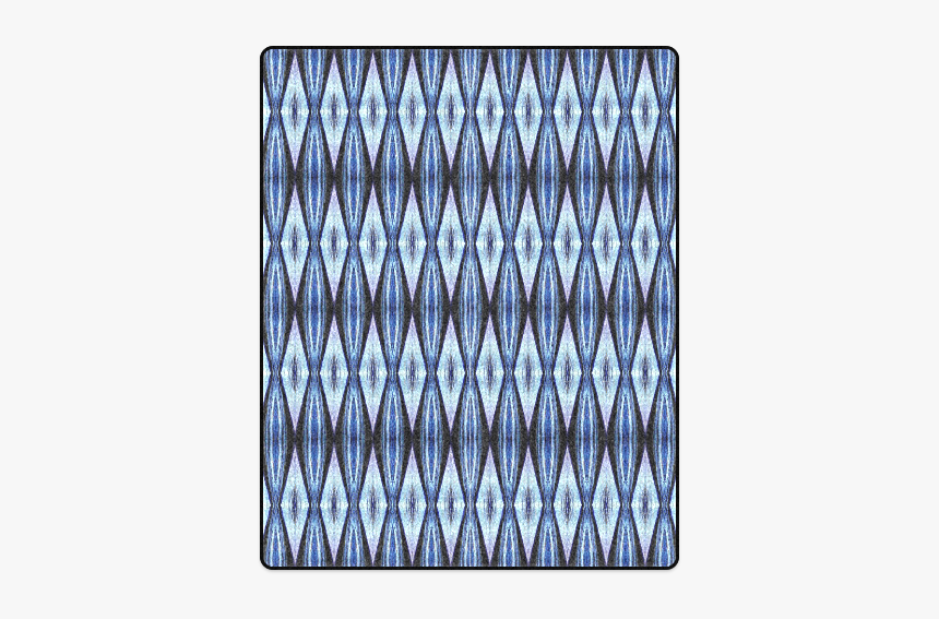 Blue White Diamond Pattern Blanket 40"x50" - Triangle, HD Png Download, Free Download