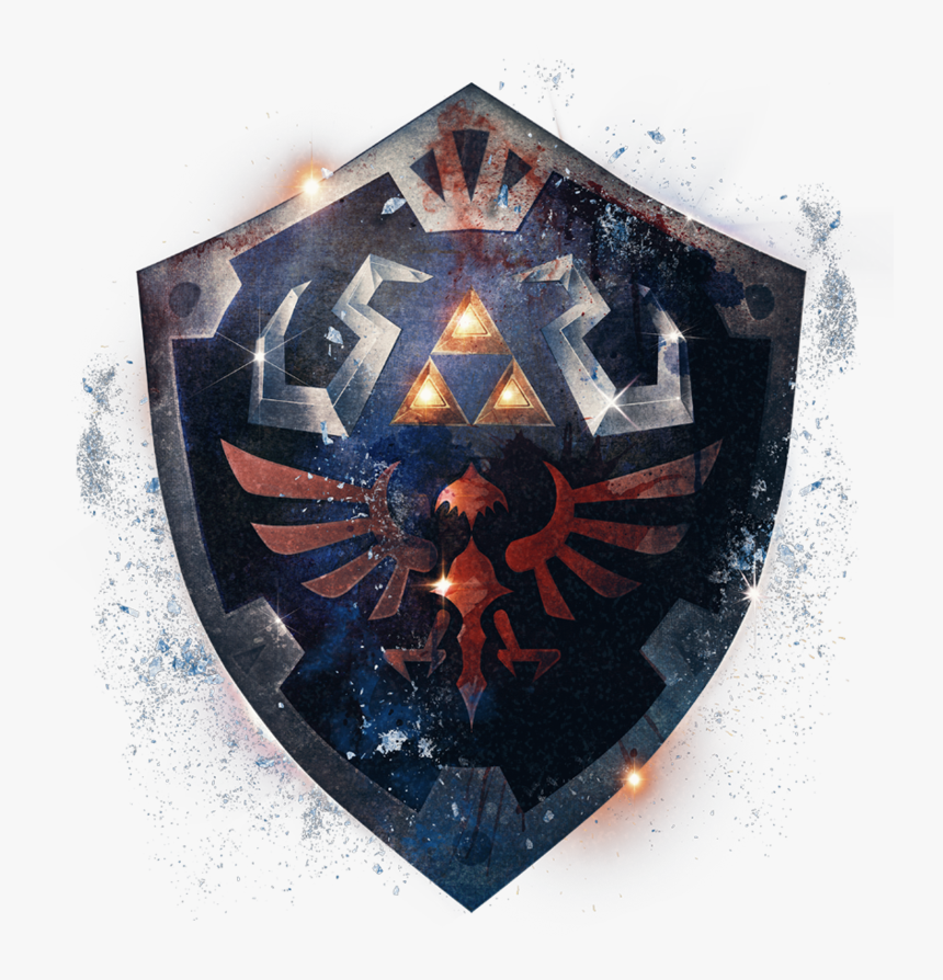 Legend Of Zelda Hylian Shield Art , Png Download - Legend Of Zelda Shield Art, Transparent Png, Free Download