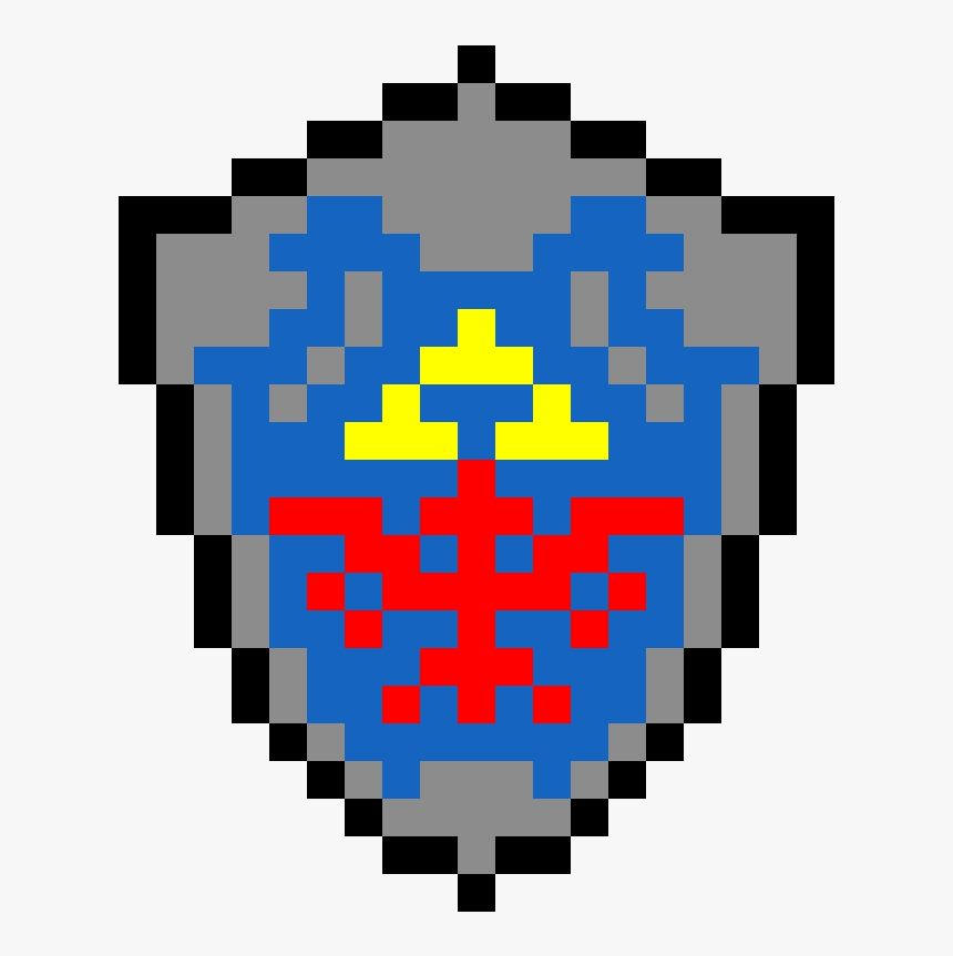 Zelda Shield 8 Bit , Png Download - Minecraft Iron Armor Png, Transparent Png, Free Download