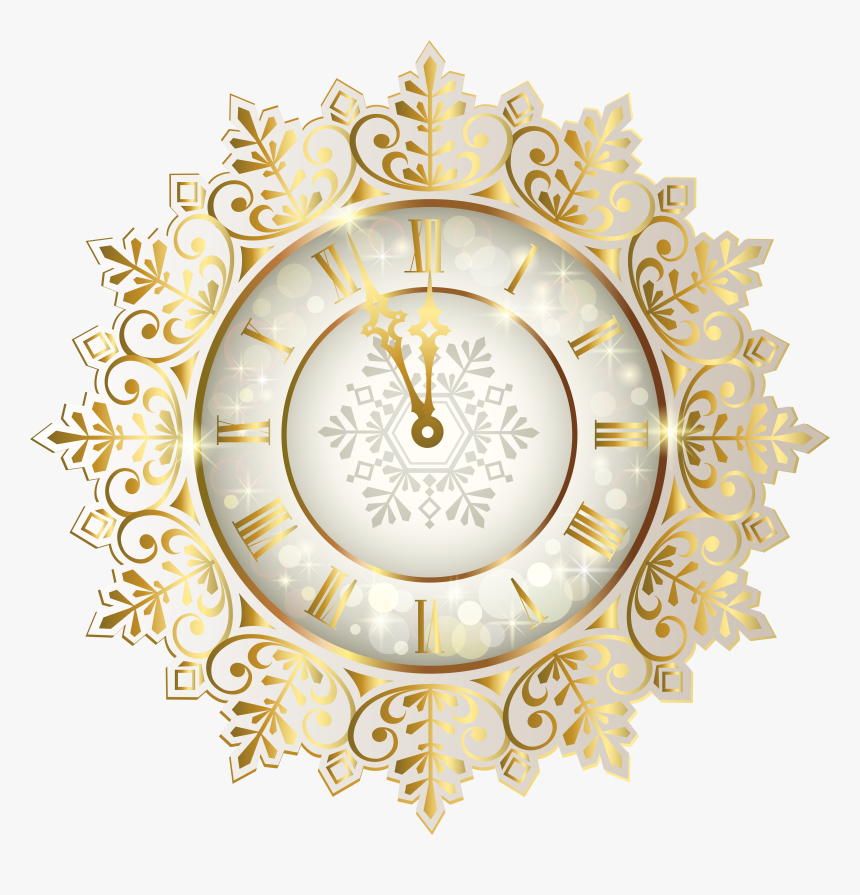 Clocks Clipart New Year - New Year Eve Png, Transparent Png, Free Download