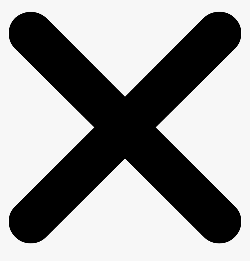 Close - Wrong Cross Black Png, Transparent Png, Free Download