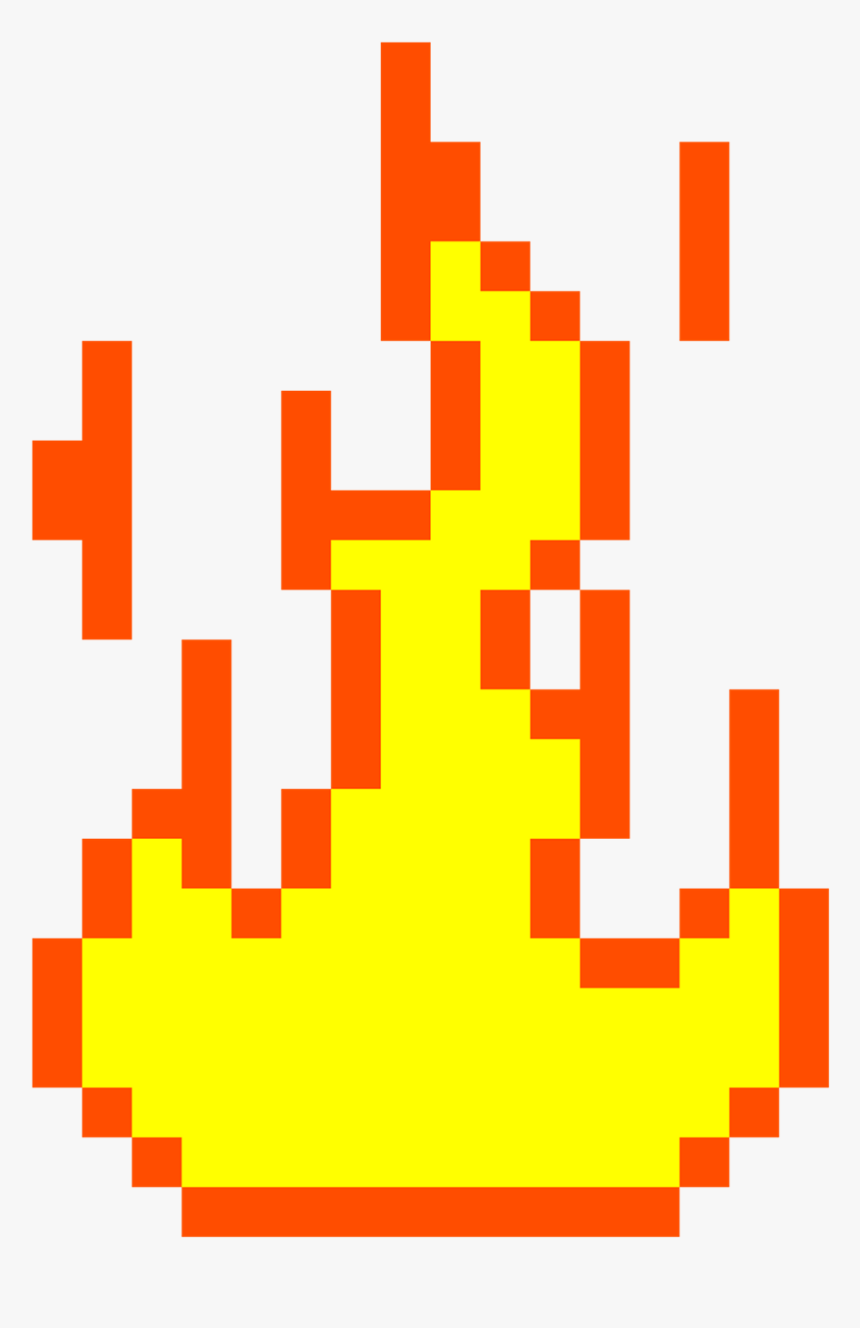 Transparent Fire Png - Fire Pixel Art, Png Download, Free Download