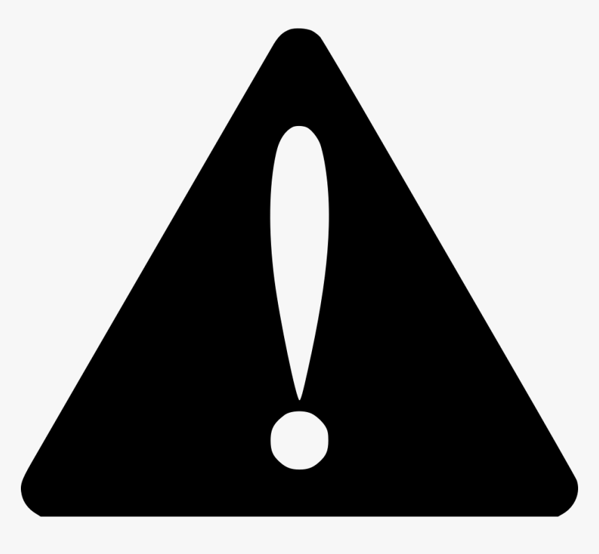 Alarm Alert Beware Caution Error Svg Png - Safety Sign Black And White, Transparent Png, Free Download