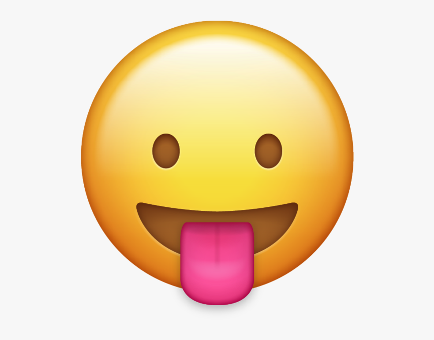 Iphone Emoji Tongue Out, HD Png Download - kindpng