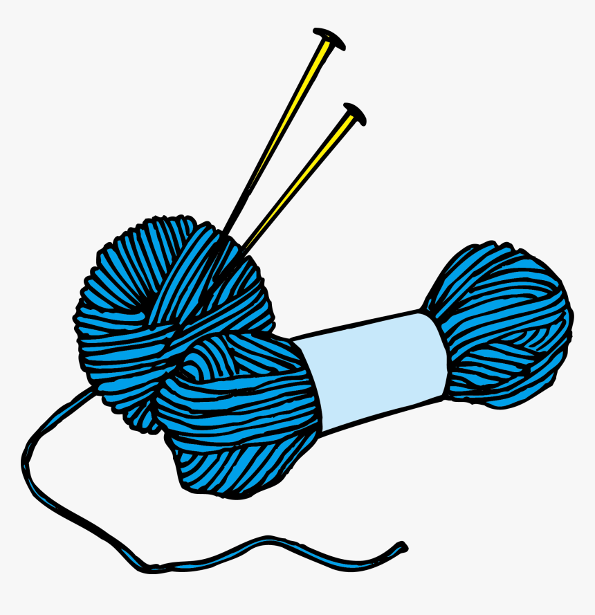 Crochet Clipart Yarn Ball - Transparent Knitting Clipart, HD Png Download, Free Download