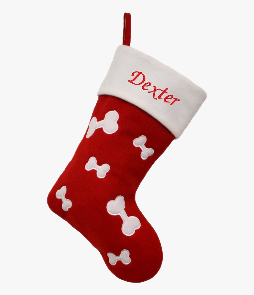 Red Christmas Stockings Png Picture - Personalised Dog Christmas Stocking, Transparent Png, Free Download