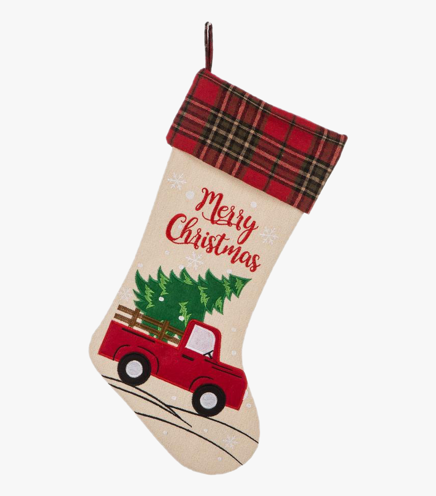 Christmas Stockings Png Free Download - Red Truck Christmas Stocking, Transparent Png, Free Download