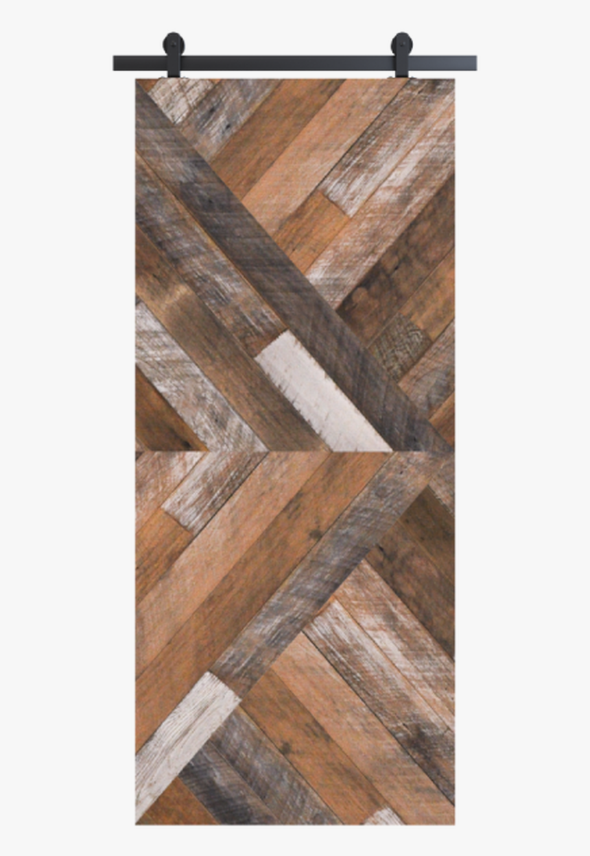 Gray Arrow Design Reclaimed Wood Barn Door - Plank, HD Png Download, Free Download
