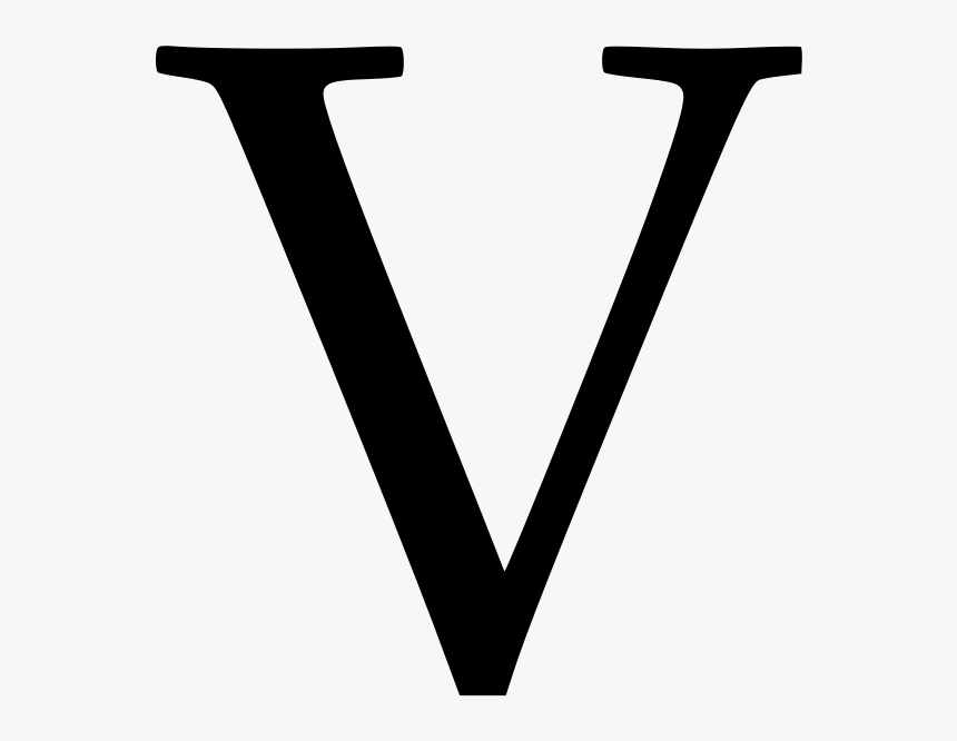 Cyrillic Letter V Png Clip Arts - Times New Roman V, Transparent Png, Free Download