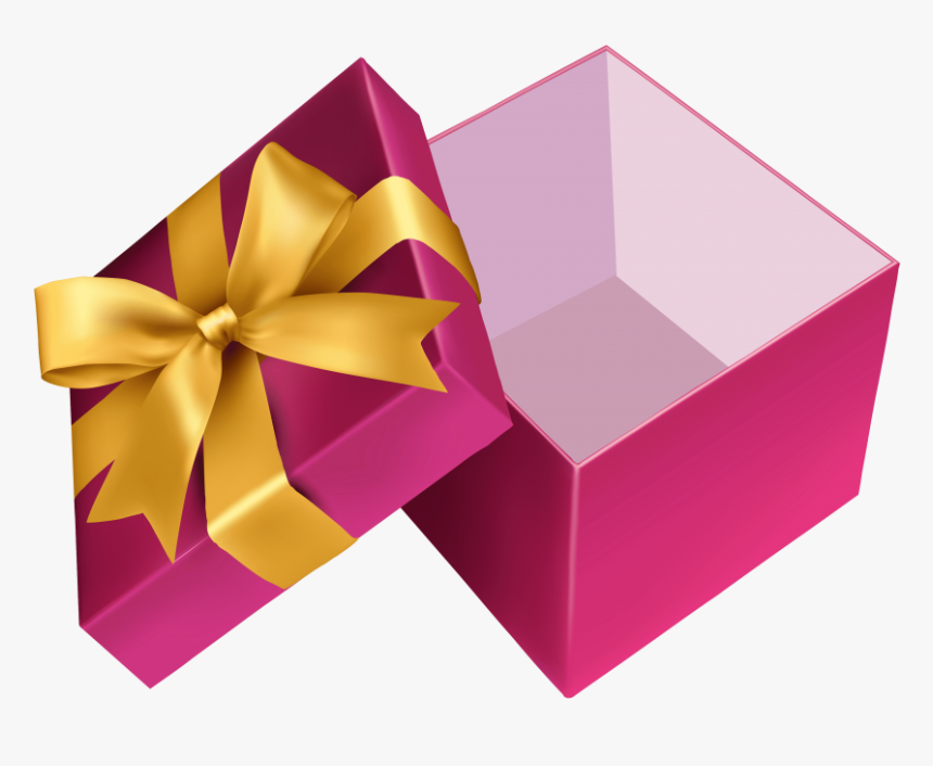 Pink Open Gift Png - Open Gift Box Png, Transparent Png, Free Download
