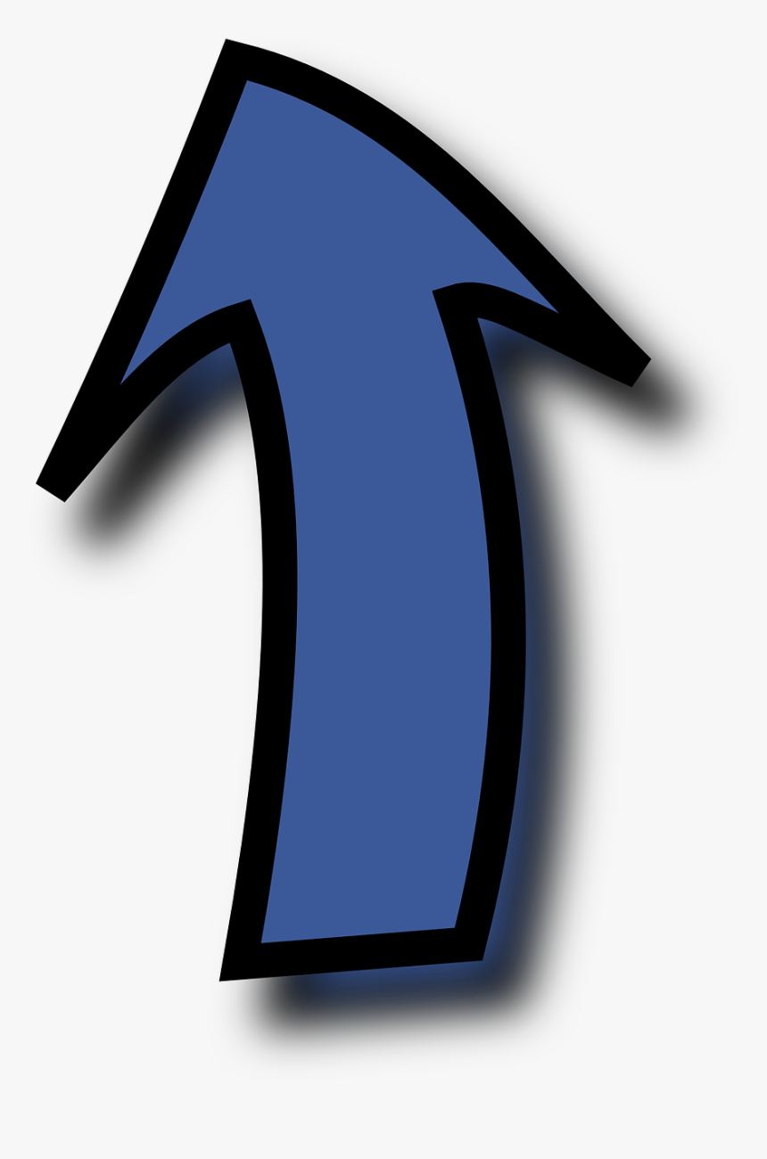 Blue Arrow Pointing Up - Arrow Cartoon Pointing Up, HD Png Download, Free Download