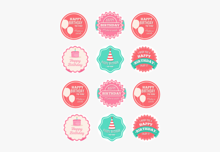 Happy Birthday Cupcake Toppers, HD Png Download, Free Download