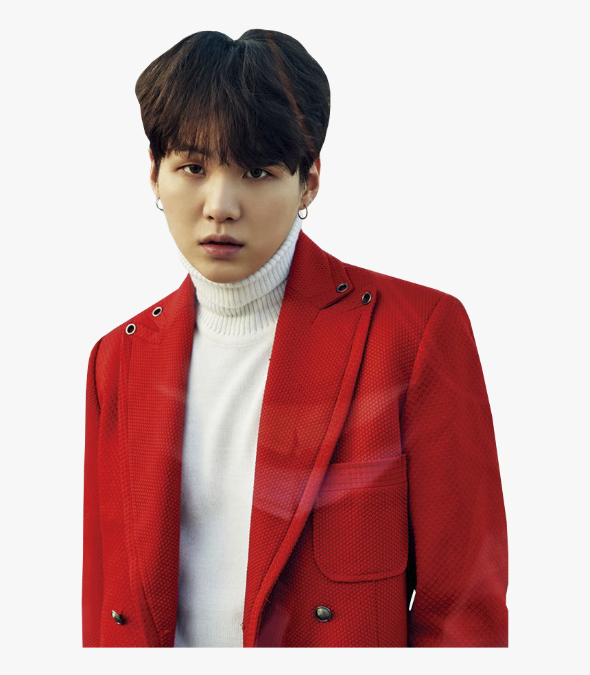 Bts, Suga, And Yoongi Image - Min Yoongi Red Suit, HD Png Download, Free Download