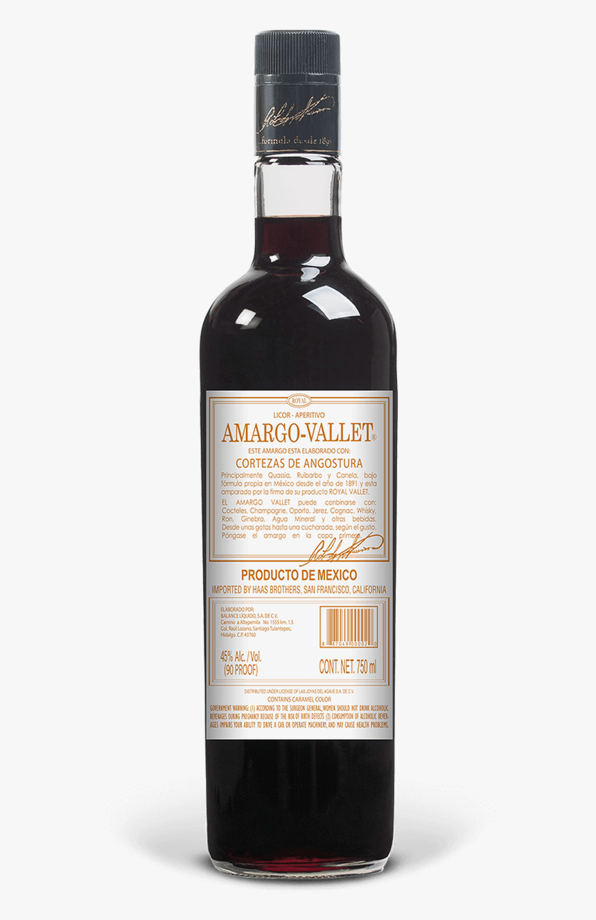 Amargo Vallet Liqueur Aperitivo - Amargo Angostura Vallet Liqueur, HD Png Download, Free Download