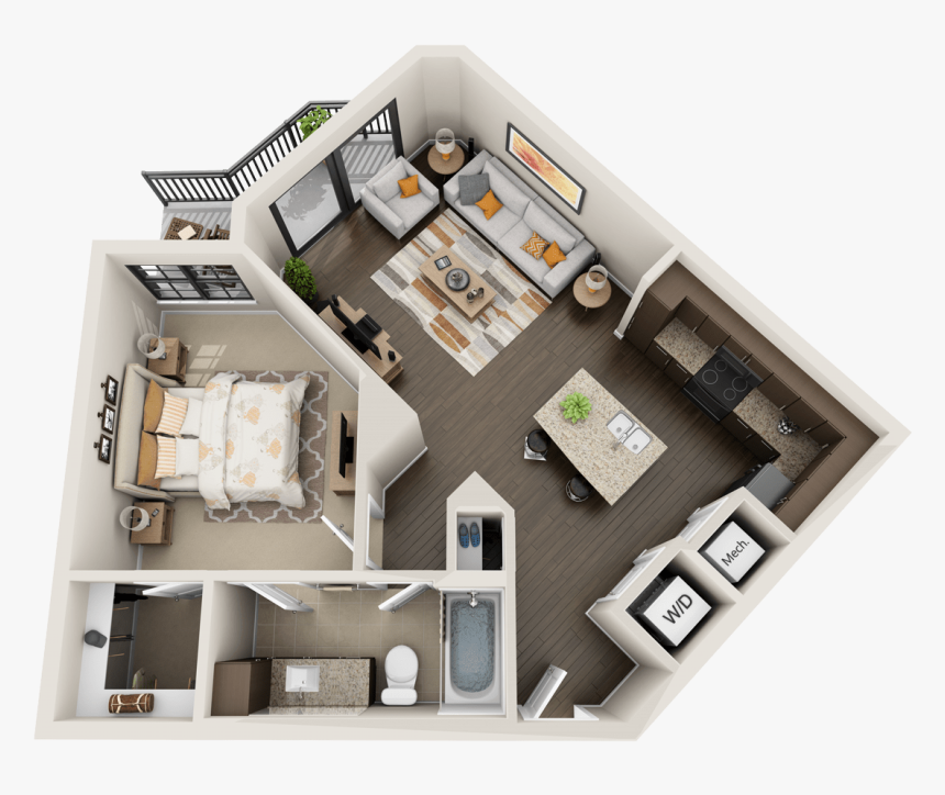 Png V - Apartment 3d Plan Png, Transparent Png, Free Download