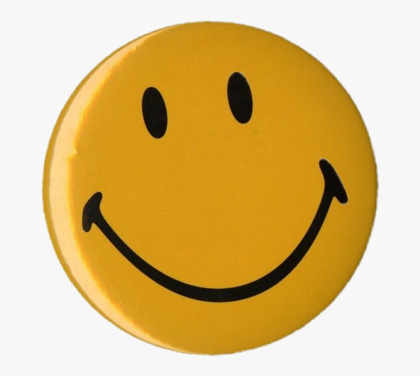 #aesthetic #tumblr #yellow #smile #smiley #face #pin - Yellow Smiley Face Aesthetic Png, Transparent Png, Free Download