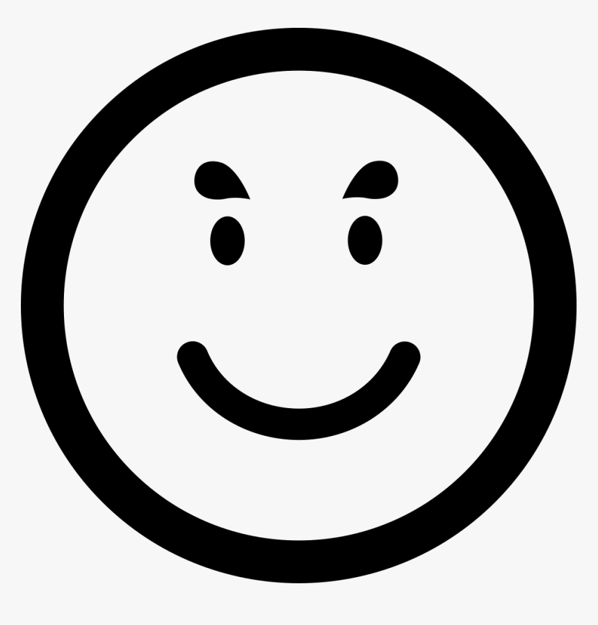 Smiling Emoticon Face In A Square - Simbolo De Hora Png, Transparent Png, Free Download