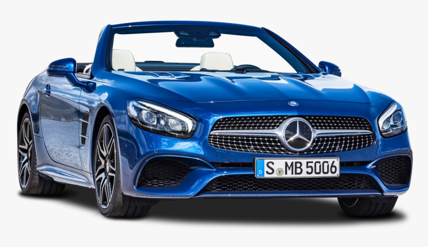 Blue Mercedes Benz Sl Class Car Png Image - Picsart Car Png Hd, Transparent Png, Free Download