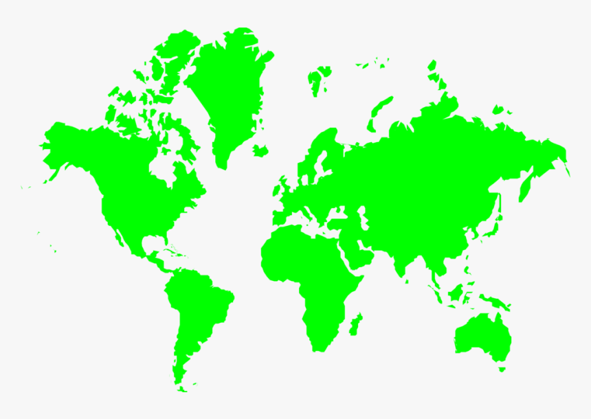 World Free Stock Photo - Green Map Of World, HD Png Download, Free Download