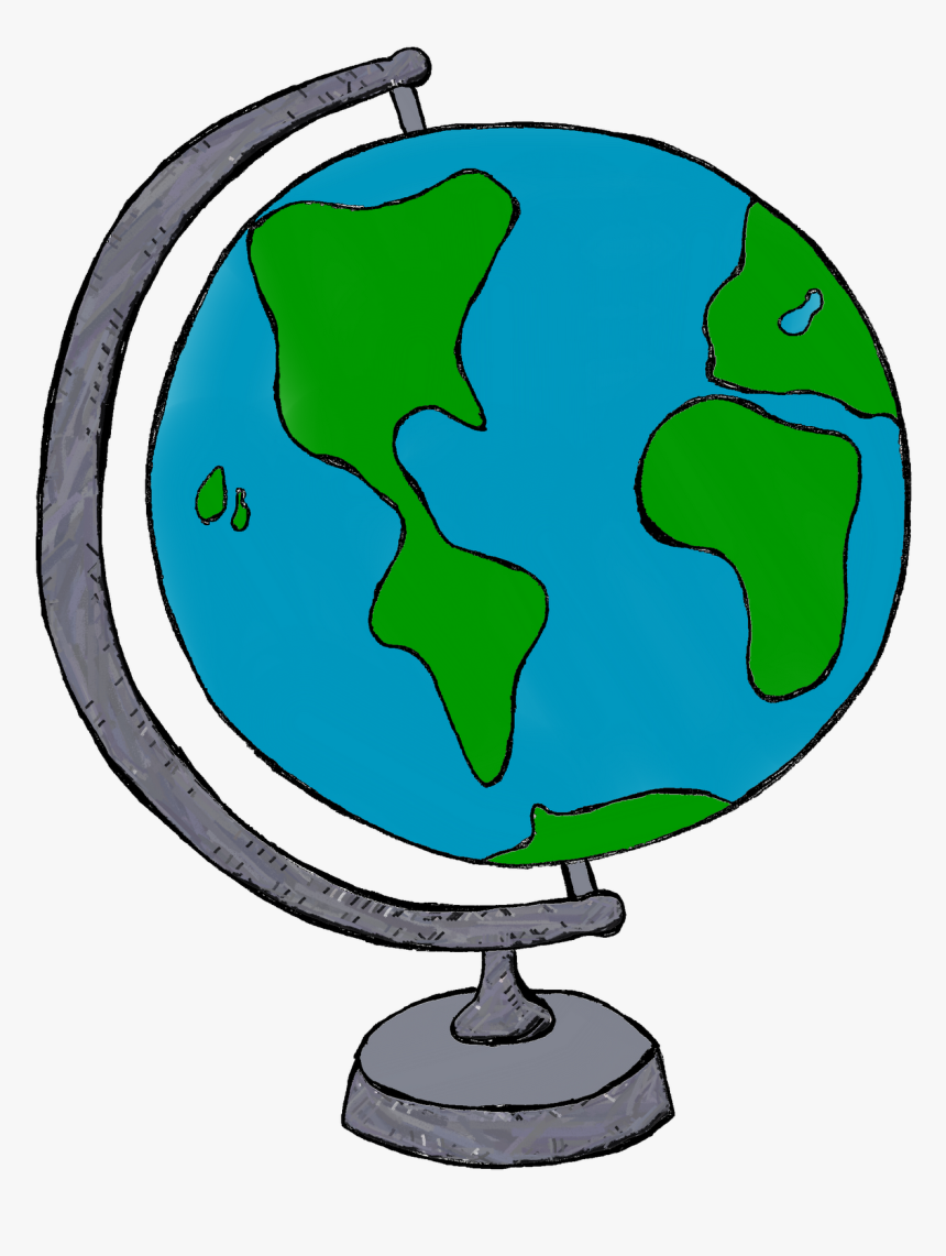 Transparent World Map Png Transparent Background - Globe Clipart, Png Download, Free Download