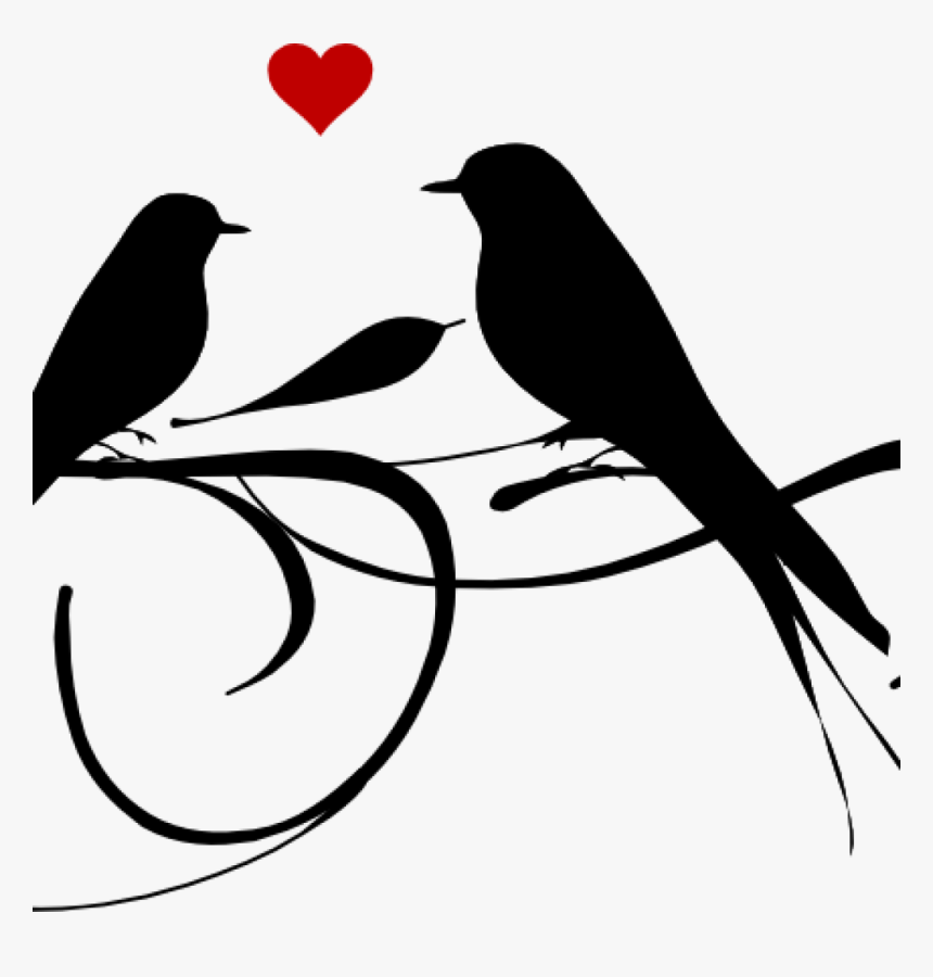 Free Bird Clipart Black And White Free Bird Clipart - Black And White Birds Clipart, HD Png Download, Free Download