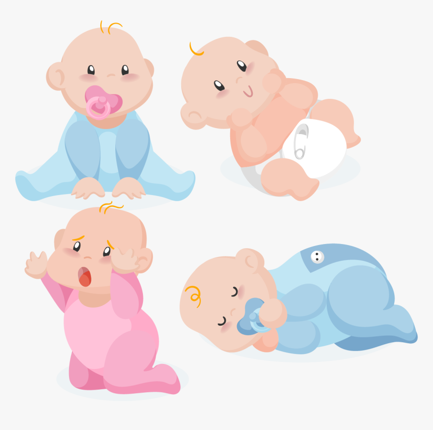 Clipart Stock Diaper Vector Baby Girl - Cartoon, HD Png Download, Free Download