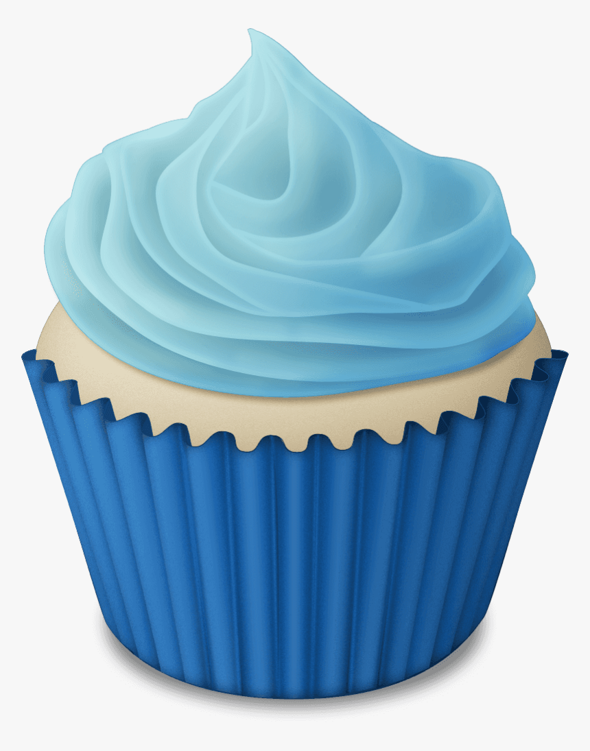 Cup Cake Color Blue, HD Png Download, Free Download