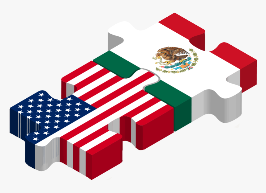 Usa And Mexico Png - Usa Mexico Flag Png, Transparent Png, Free Download