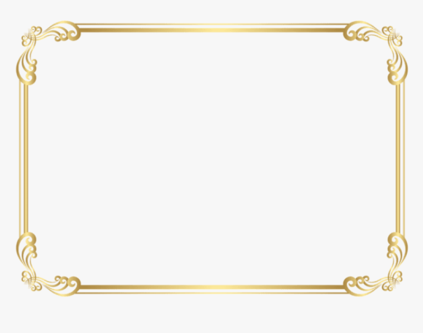 Free Png Download Frame Border Clipart Png Photo Png - Gold Border Png File, Transparent Png, Free Download