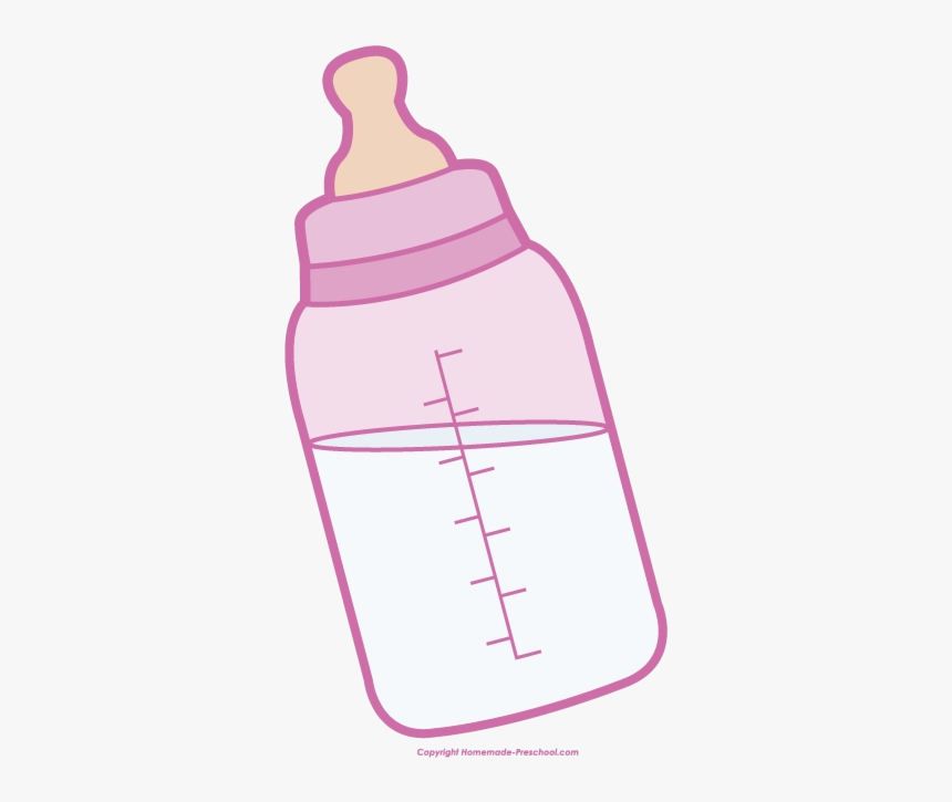 Baby Bottle Click To Save Image Girl Clipart Transparent Clip Art Pink Baby Bottle Hd Png Download Kindpng