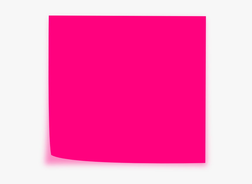 Pink Clipart Sticky Note - Coquelicot, HD Png Download, Free Download