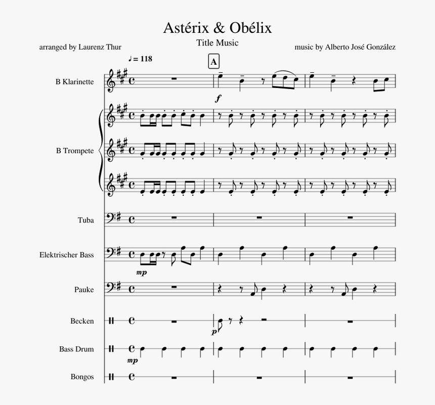 Asterix & Obelix - Louis Armstrong La Vie En Rose Alto Sax, HD Png Download, Free Download