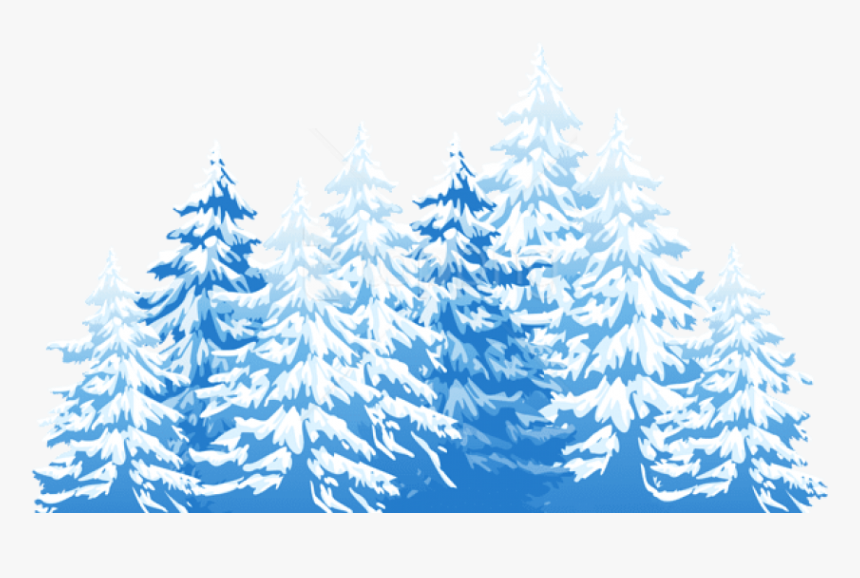 Winter Trees Png - Trees In Blue Png, Transparent Png, Free Download
