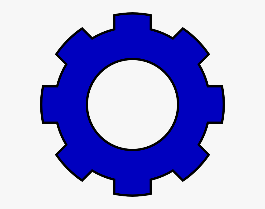 Blue Gear Clip Art At Clker - Electrical Engineering Logo Hd, HD Png Download, Free Download