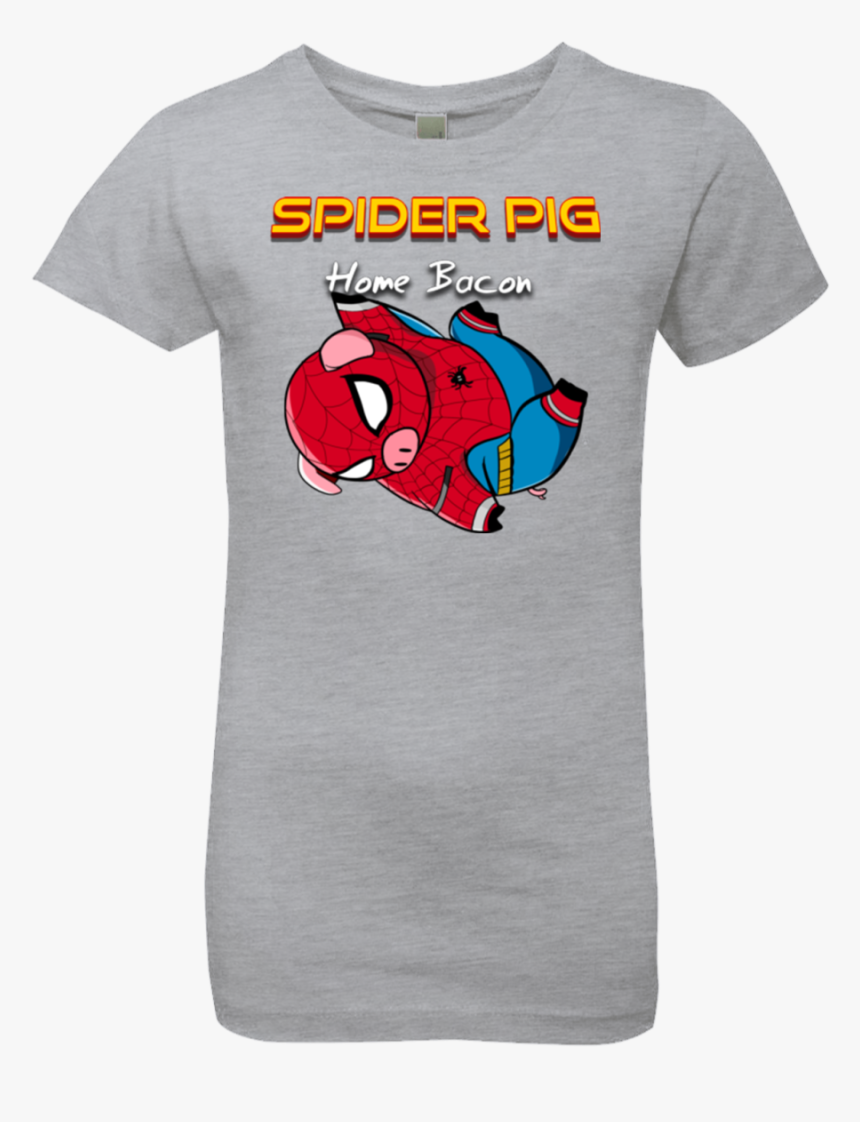 Spider Pig Hanging Girls Premium T-shirt - T-shirt, HD Png Download, Free Download