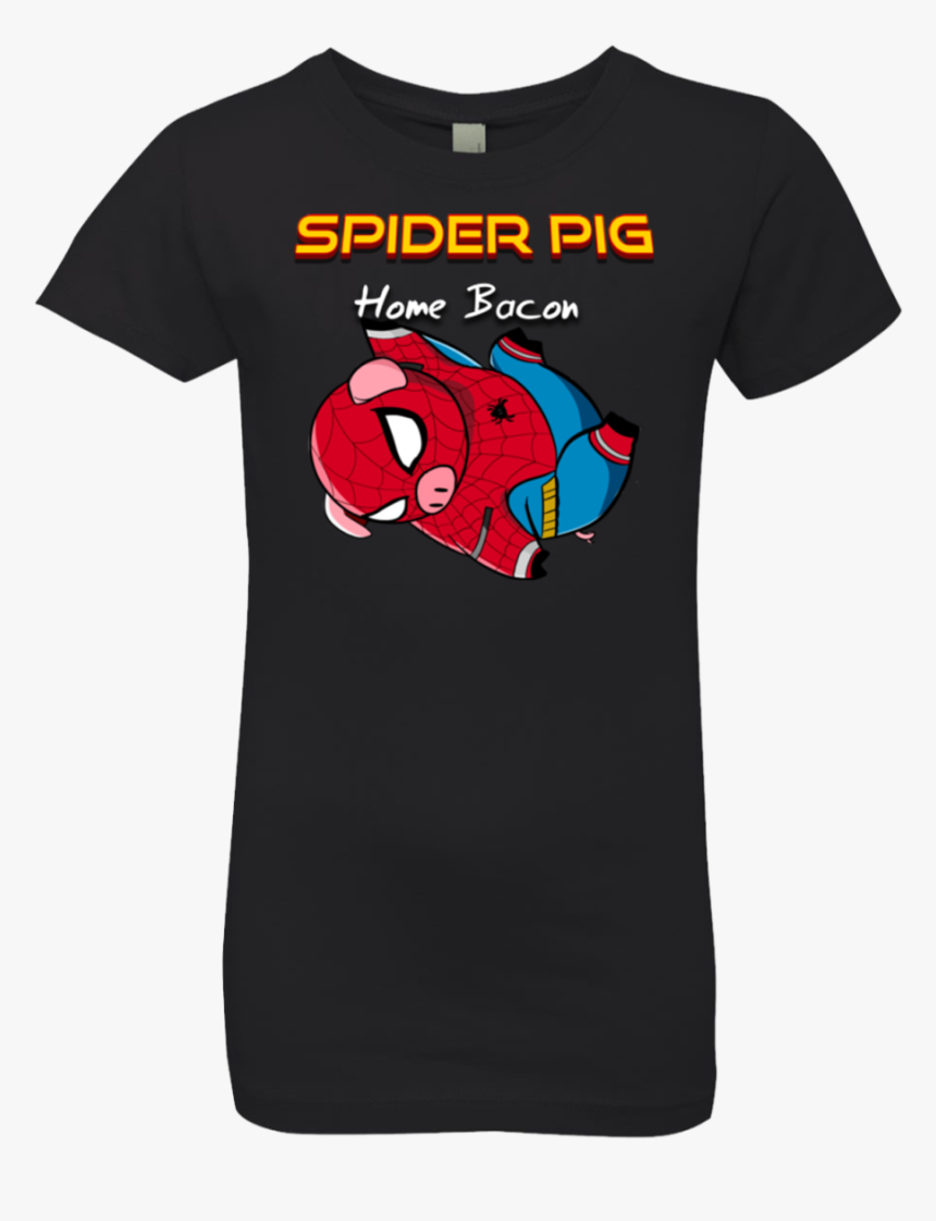 Spider Pig Hanging Girls Premium T Shirt - Spider-man, HD Png Download, Free Download