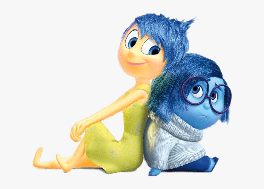 Joy And Sadness Back To Back - Inside Out Happy And Sad, HD Png Download, Free Download