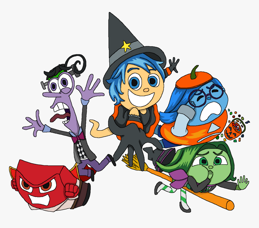Inside Out Emotions In Halloween Costumes - Inside Out Halloween, HD Png Download, Free Download