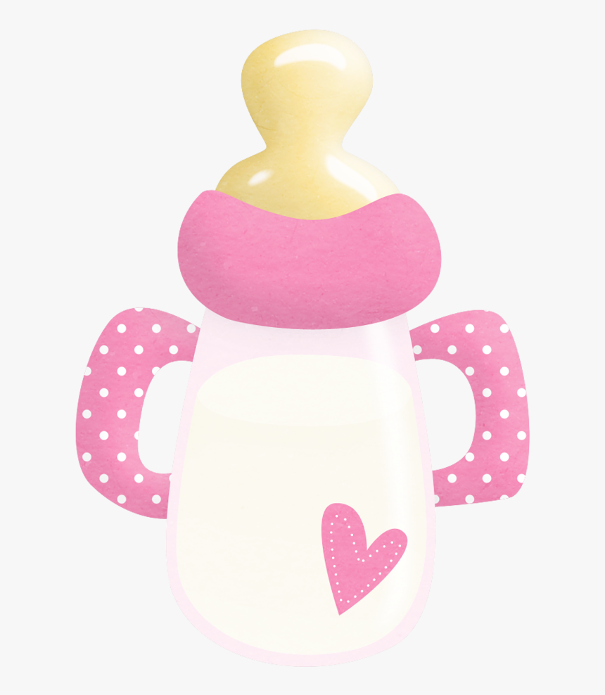 Baby Girl Clipart Bottle - Baby Shower Baby Bottle Clipart, HD Png Download, Free Download