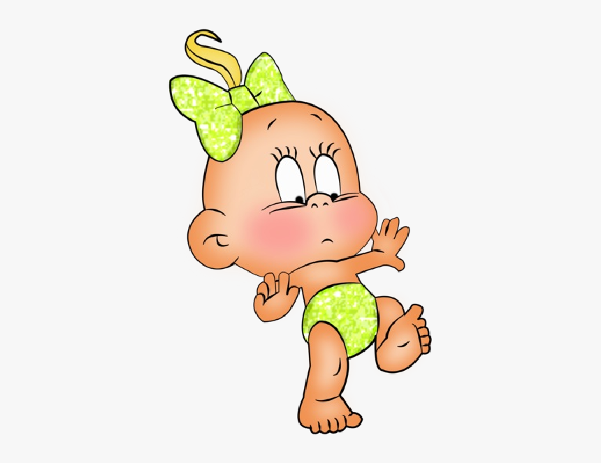 Cartoon Baby Girl Clipart - Funny Baby Clip Art, HD Png Download, Free Download