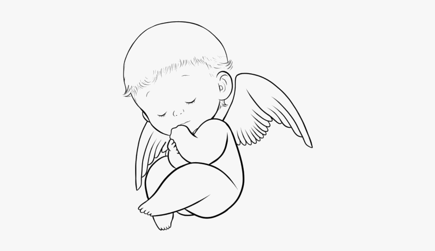 Baby Angel Png Clipart Free Download - Baby Boy Draw Png, Transparent Png, Free Download