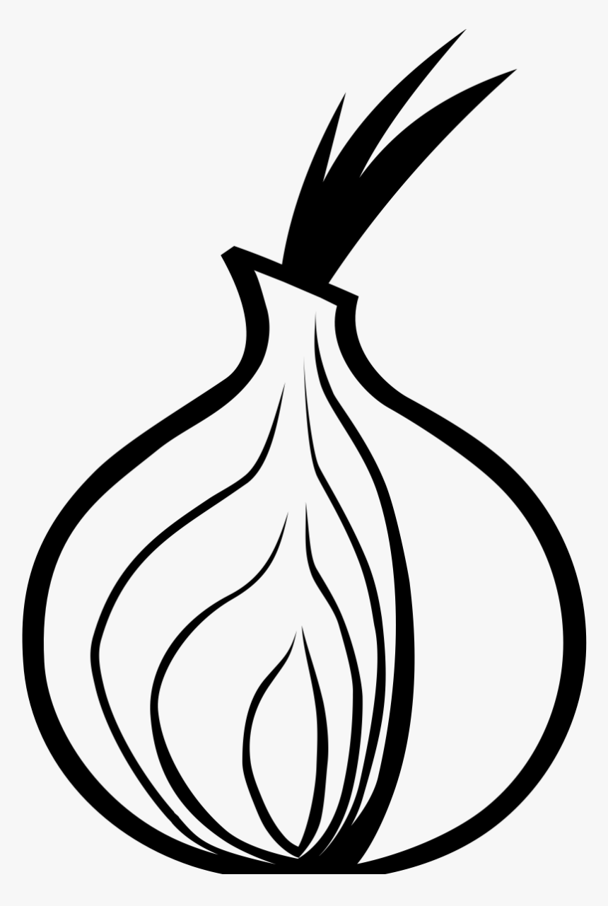 Onion Png Black And White - Black And White Onion Logo, Transparent Png, Free Download