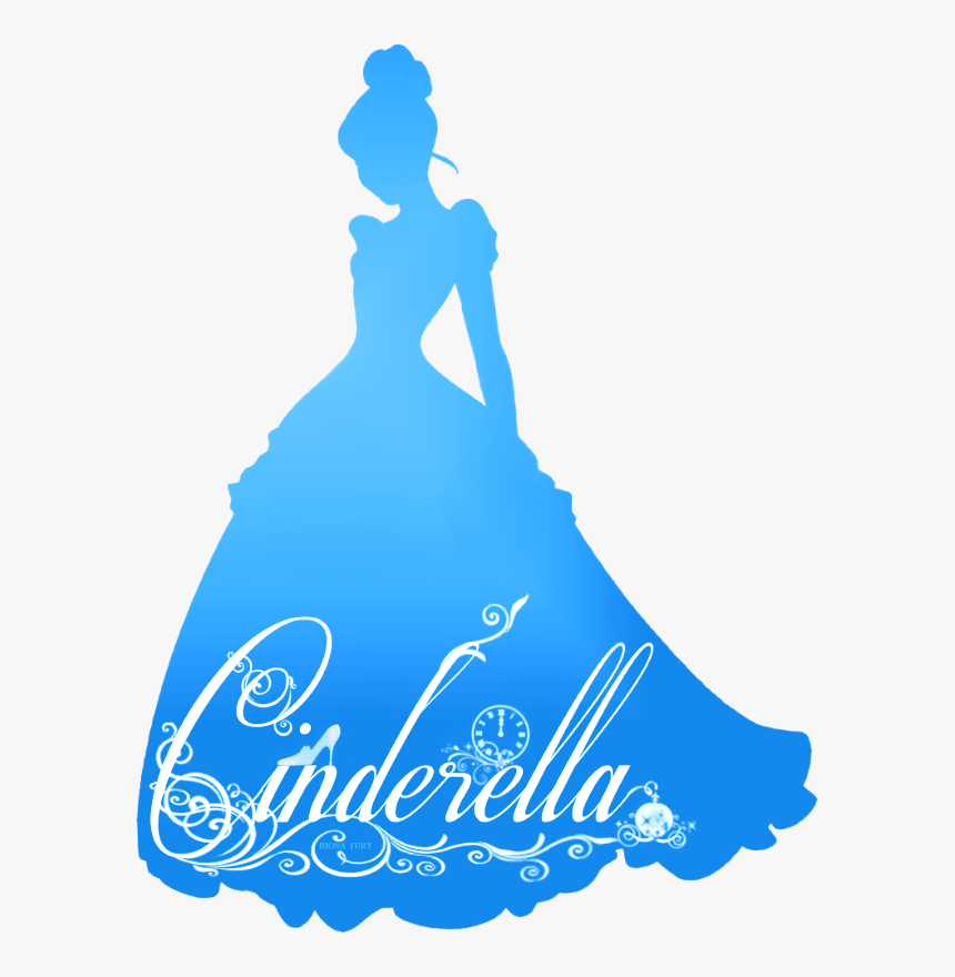 Sinderella Silhouette - Cinderella Disney Princess Silhouette, HD Png Download, Free Download