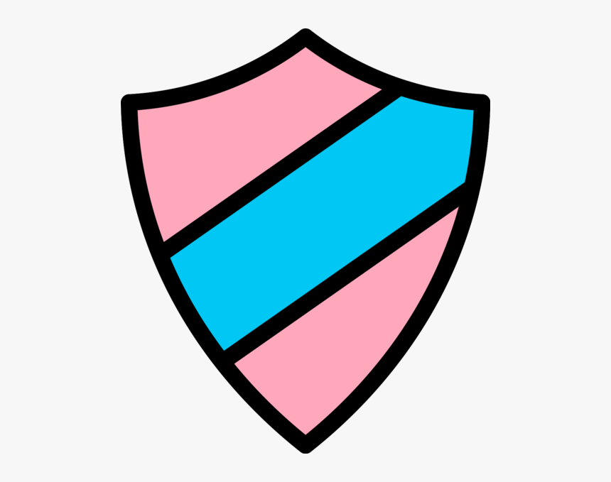 Emblem Icon Pink-light Blue - Icon Transparent Shield Png, Png Download, Free Download