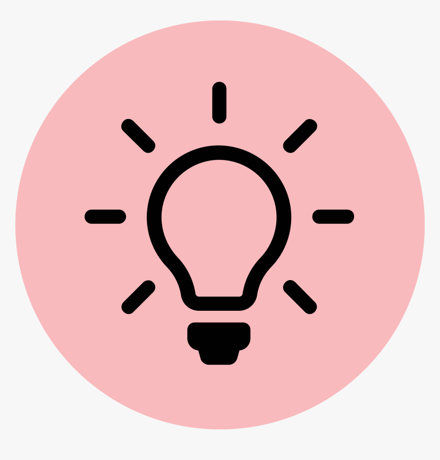 Lightbulb Clipart Pink - Pink Light Bulb Icon, HD Png Download, Free Download