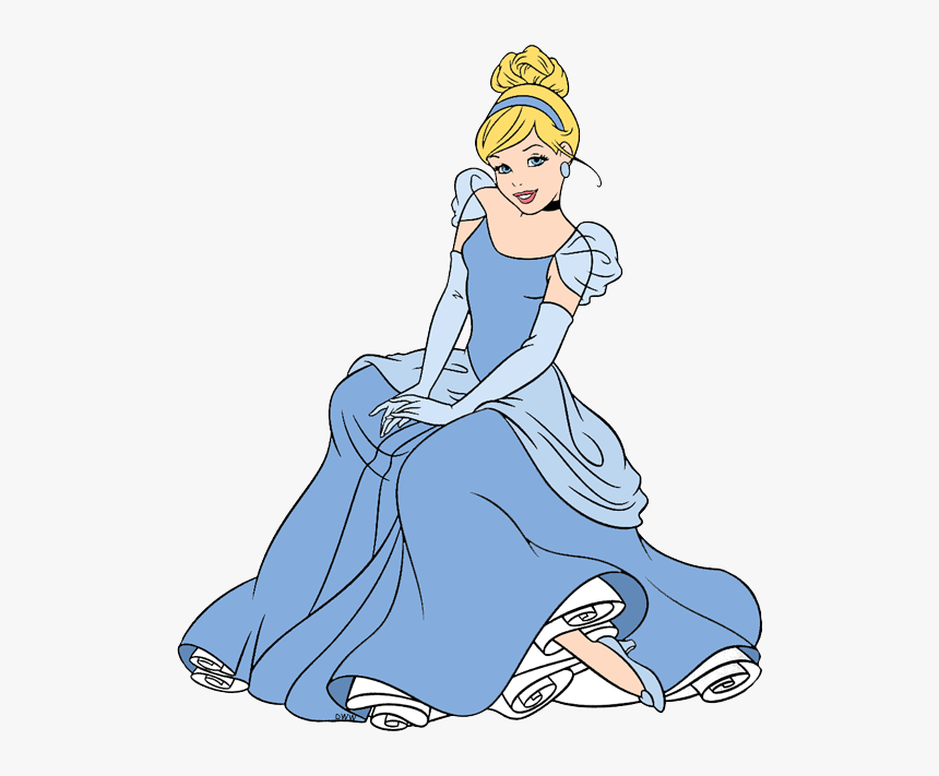 Cinderella Clip Art Images - Disney Princess Sitting Down, HD Png Download, Free Download