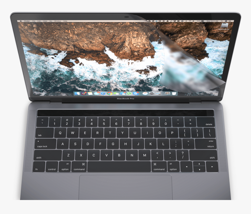 Anti Glare Screen Protector For 13 Inch Macbook Pro - Toshiba Portege Z930 Keyboard, HD Png Download, Free Download