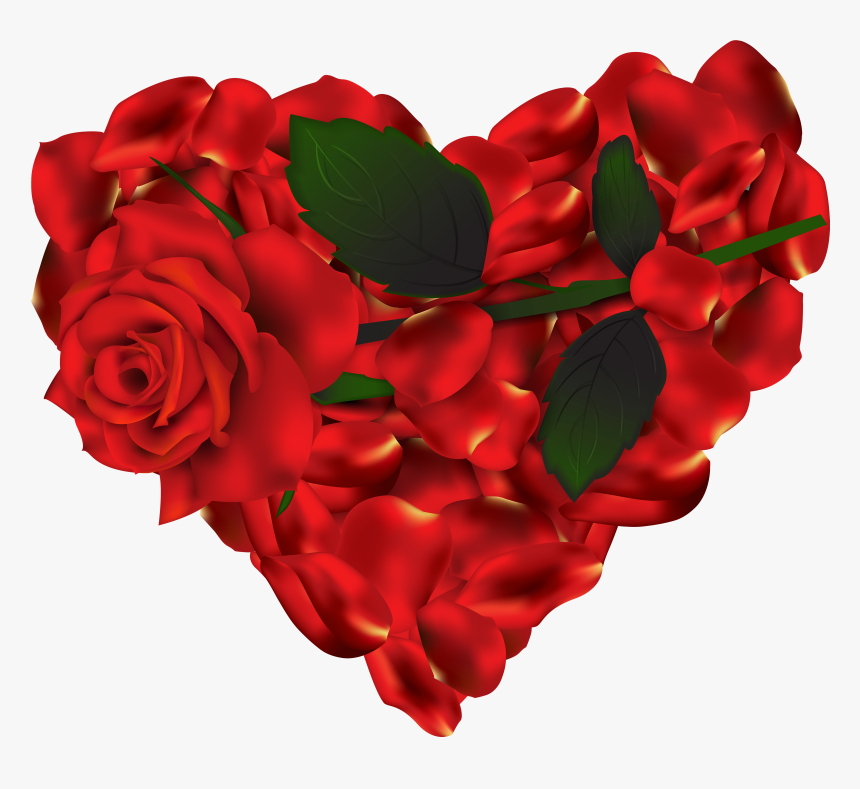 Heart Of Roses Png Clipart - Portable Network Graphics, Transparent Png, Free Download