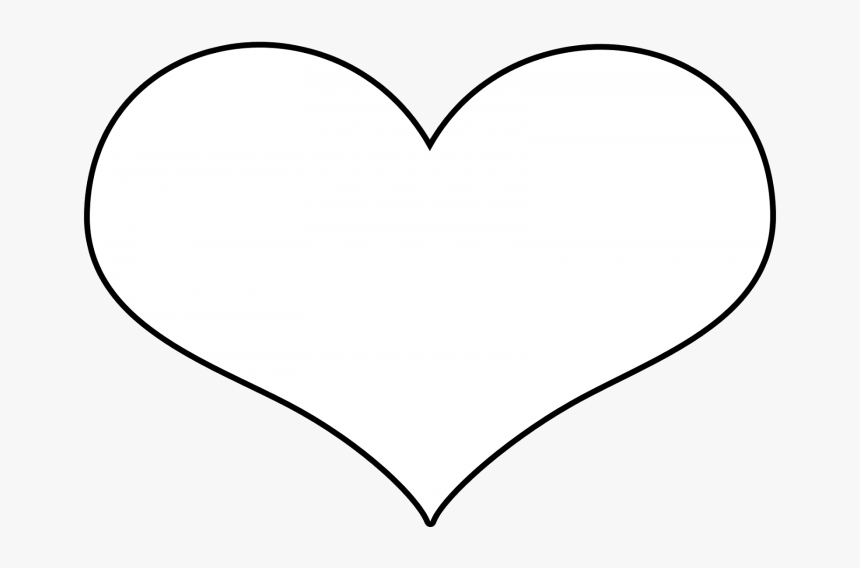 Desenho Coração Branco Png - White Love Heart Vector, Transparent Png, Free Download